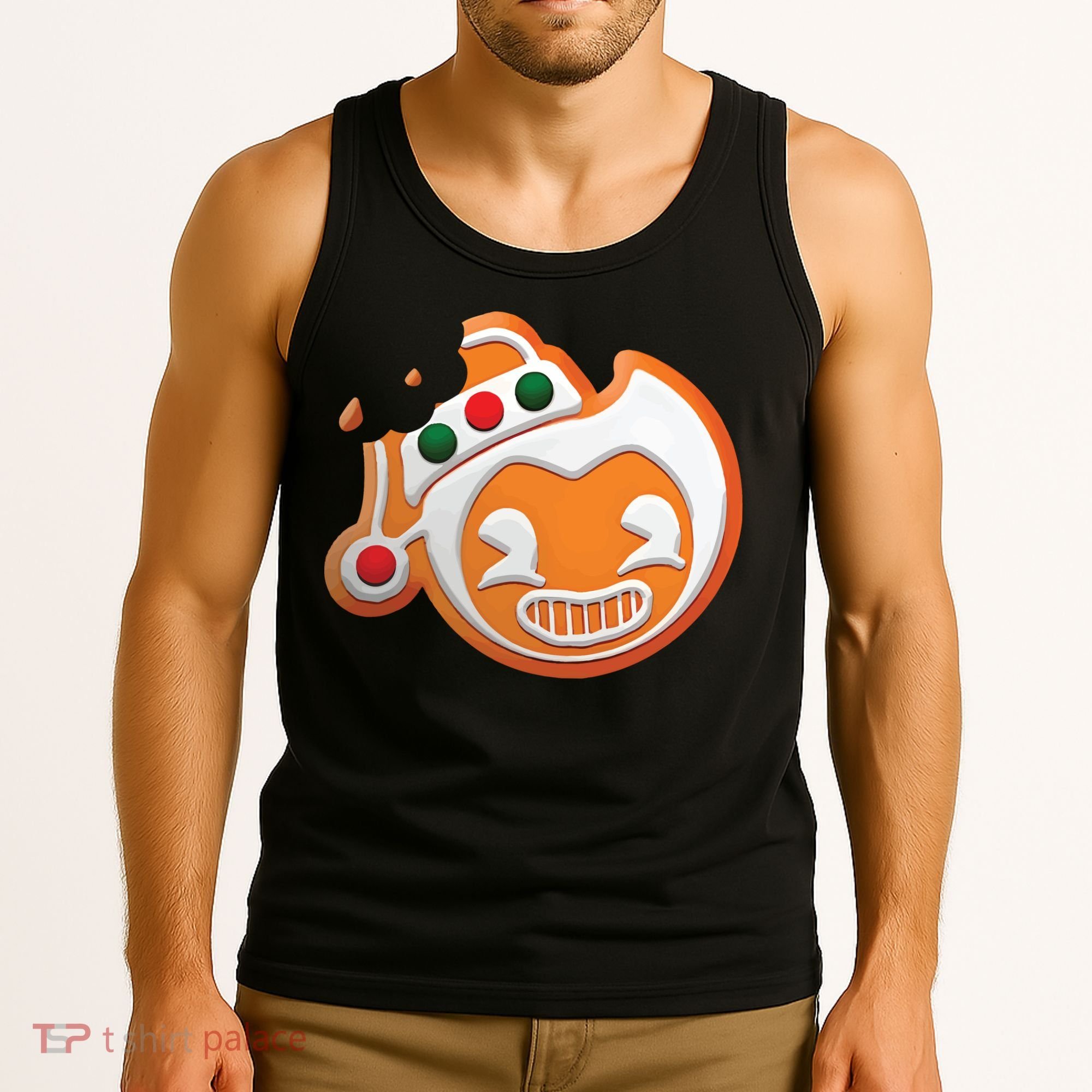 Christmas Bendy Gingerbread Tank Top