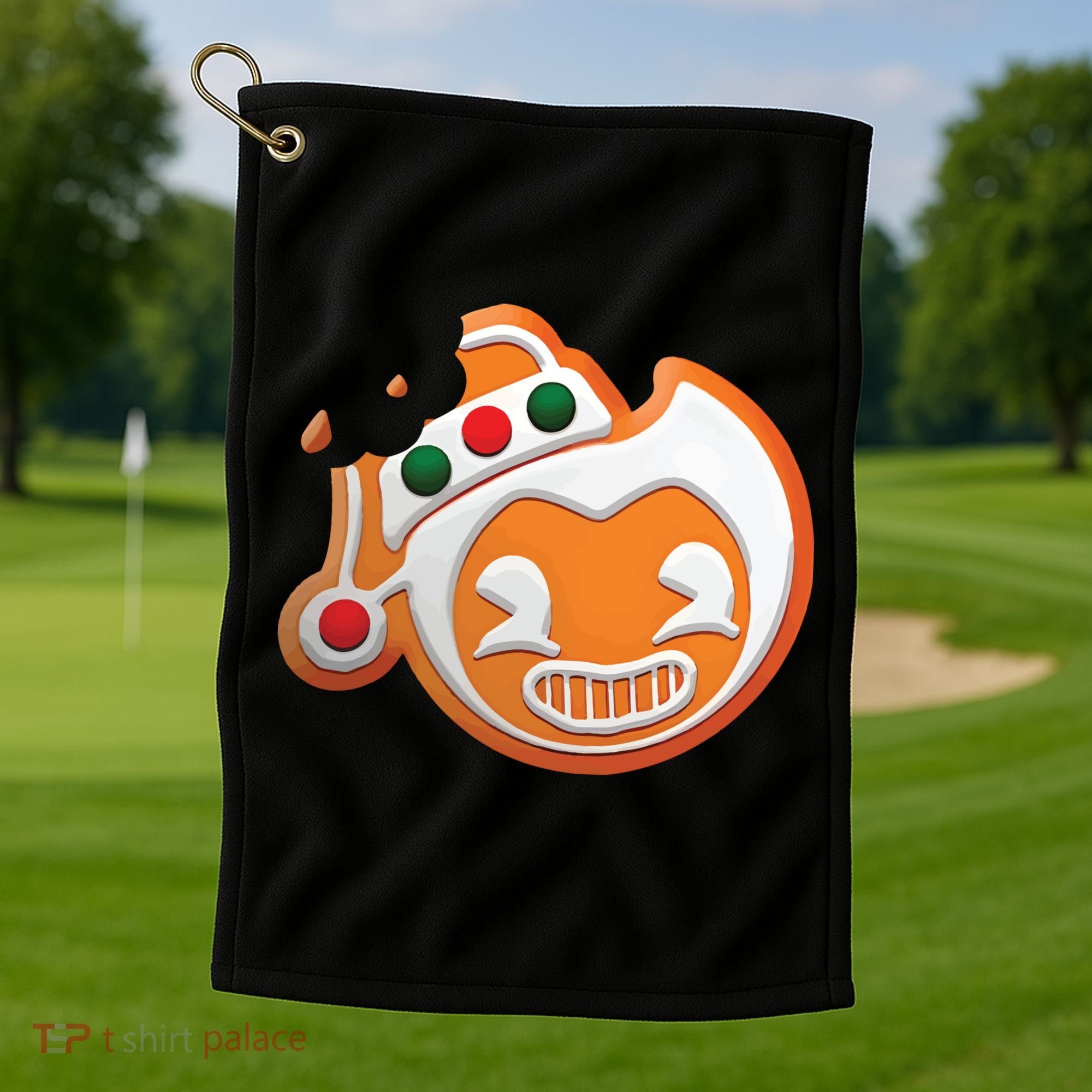 Christmas Bendy Gingerbread Golf Towel