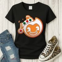 Christmas Bendy Gingerbread Women's T-Shirt thumb 3