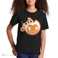 Christmas Bendy Gingerbread Kids T-Shirt thumb 2