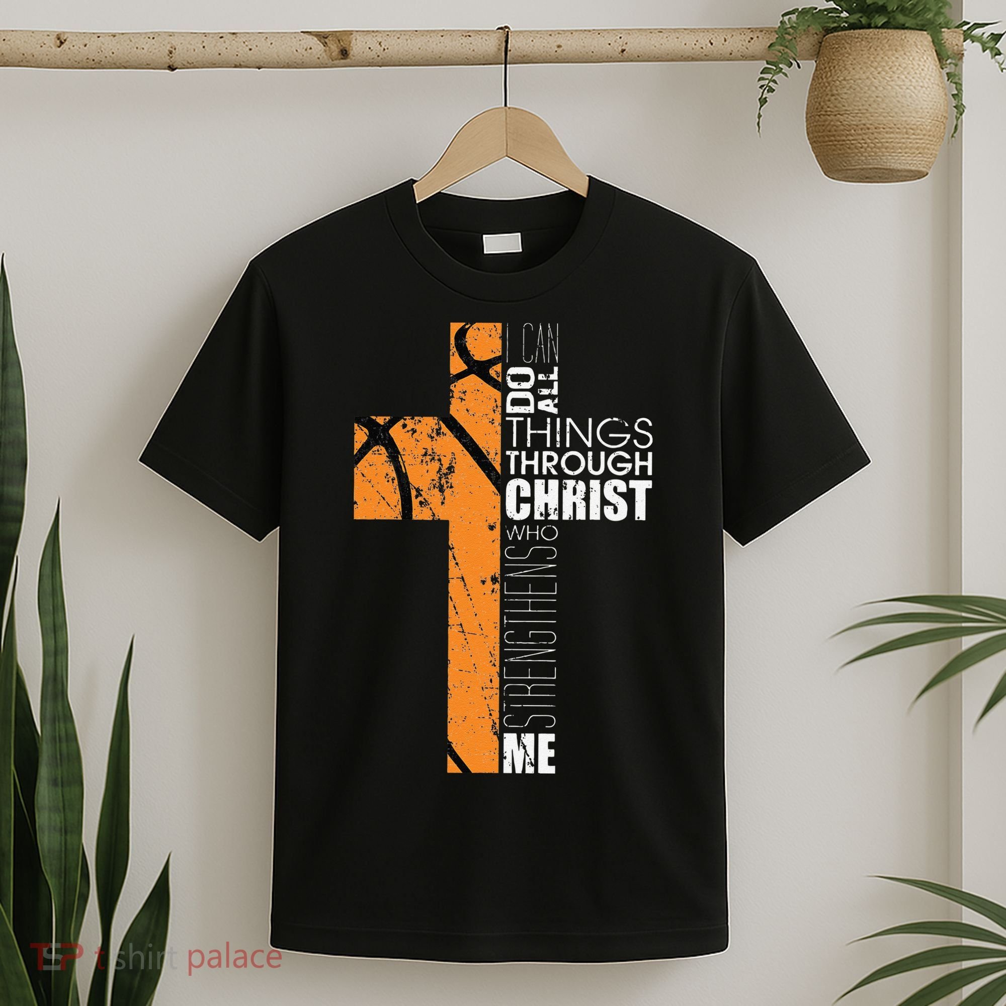 Christian Basketball Gifts Religious Verses T-Shirt
