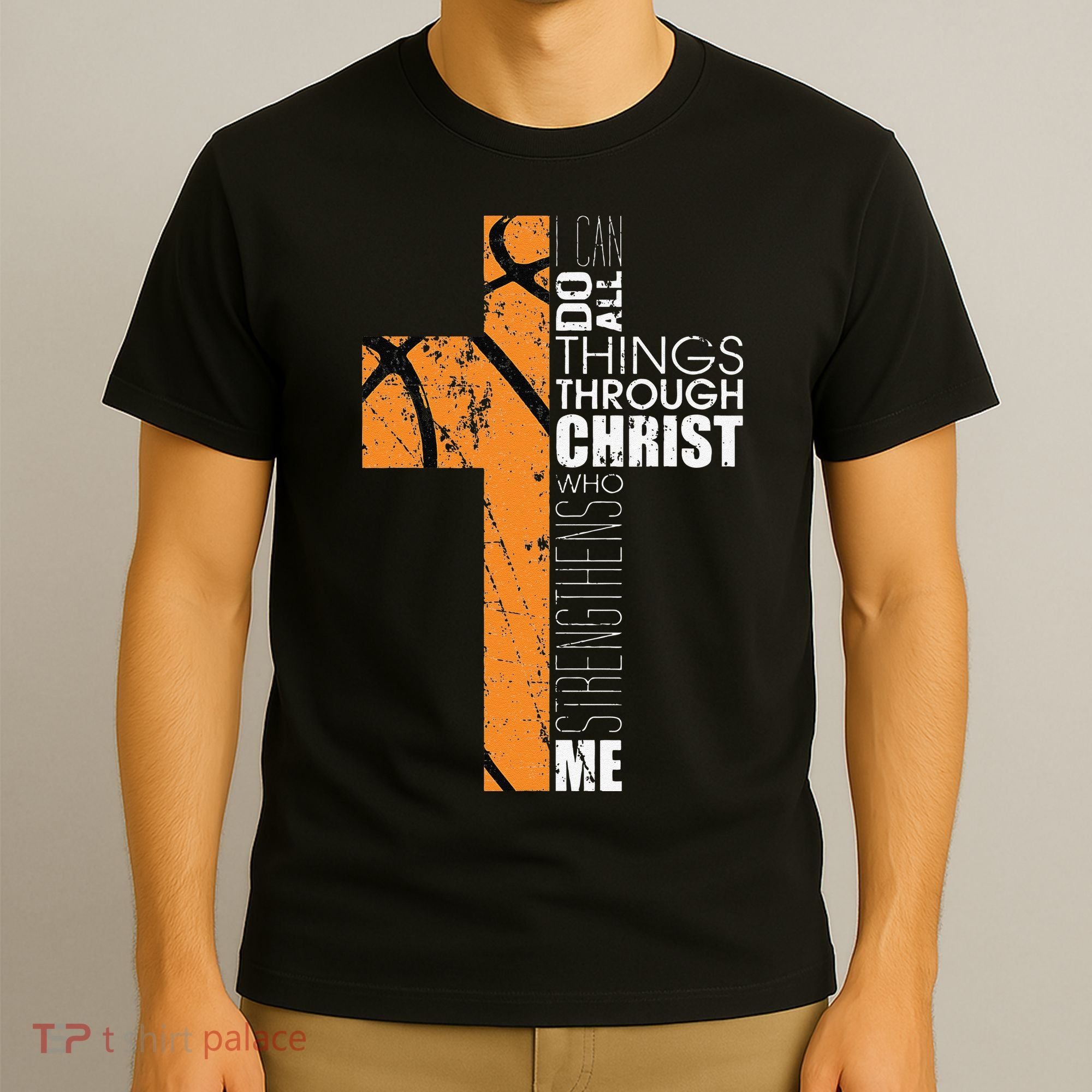 Christian Basketball Gifts Religious Verses T-Shirt