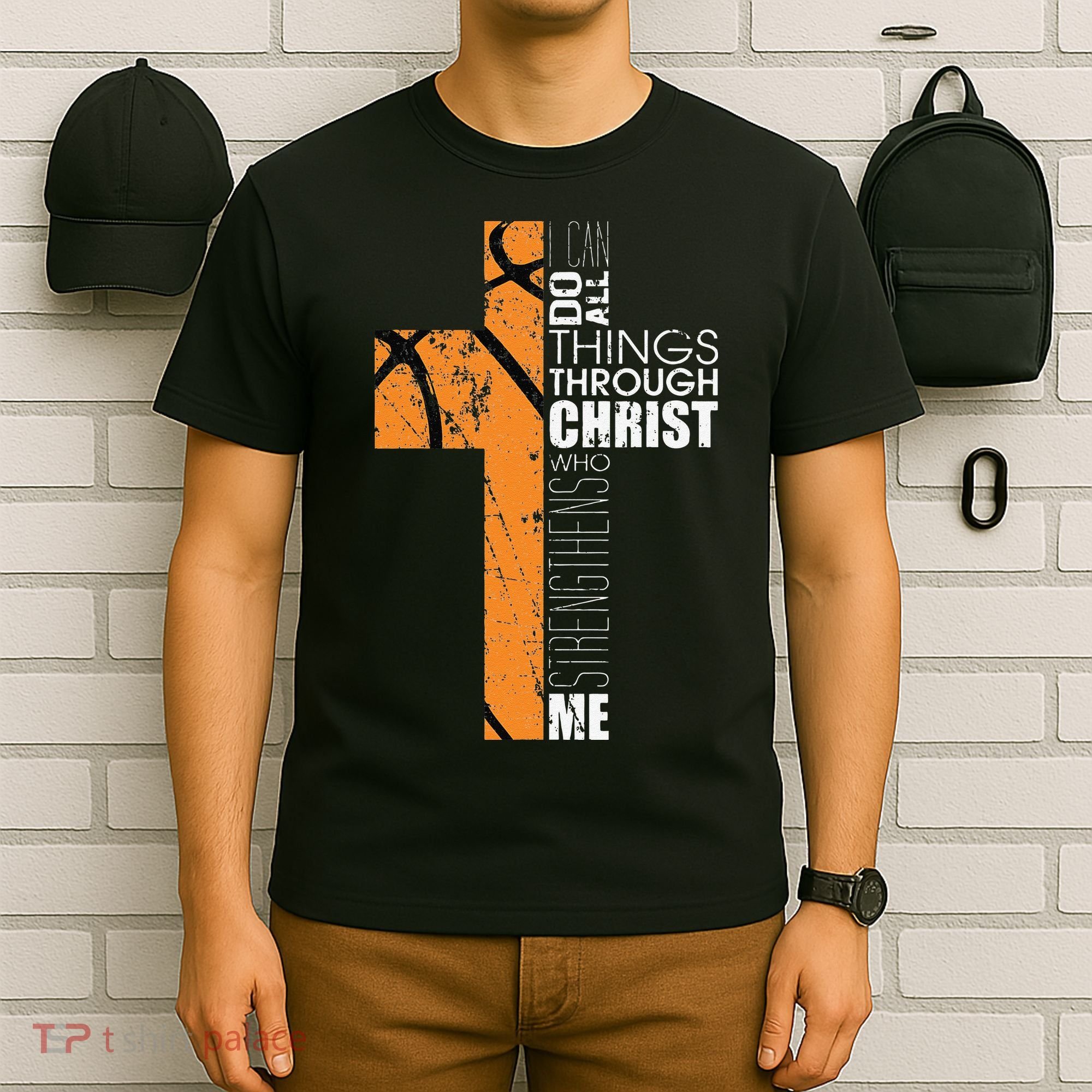 Christian Basketball Gifts Religious Verses T-Shirt
