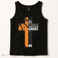 Christian Basketball Gifts Religious Verses Tank Top thumb 2