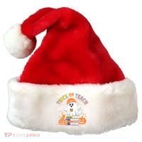 Coquette Bow Ghost Halloween Cute Ghost Trick Or Teach Candy Cute Gift Santa Hat thumb 0