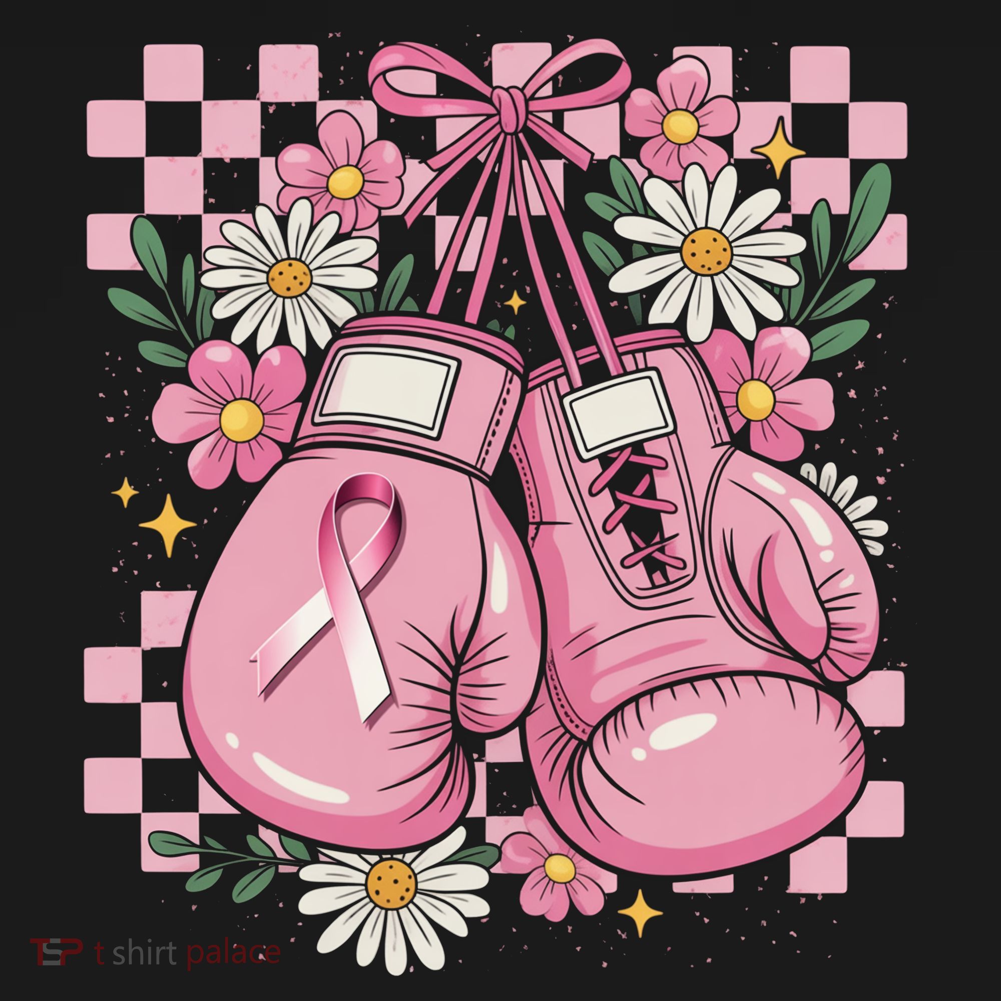 Coquette Boxing Gloves Fight Breast Cancer Women's Tank Top