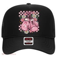 Coquette Boxing Gloves Fight Breast Cancer Hat thumb 0