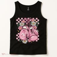 Coquette Boxing Gloves Fight Breast Cancer Tank Top thumb 2