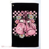 Coquette Boxing Gloves Fight Breast Cancer Golf Towel thumb 0