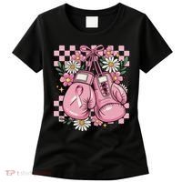 Coquette Boxing Gloves Fight Breast Cancer Women's T-Shirt thumb 0