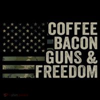 Coffee Bacon Guns & Freedom BBQ Grill Gun Camouflage Flag Coffee Mug thumb 5