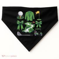 Coquette Bow Golf Tournament For Women USA-Made Doggie Bandana thumb 0