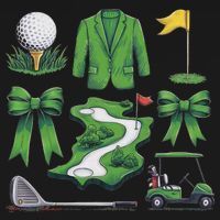 Coquette Bow Golf Tournament For Women Baby Bodysuit thumb 2