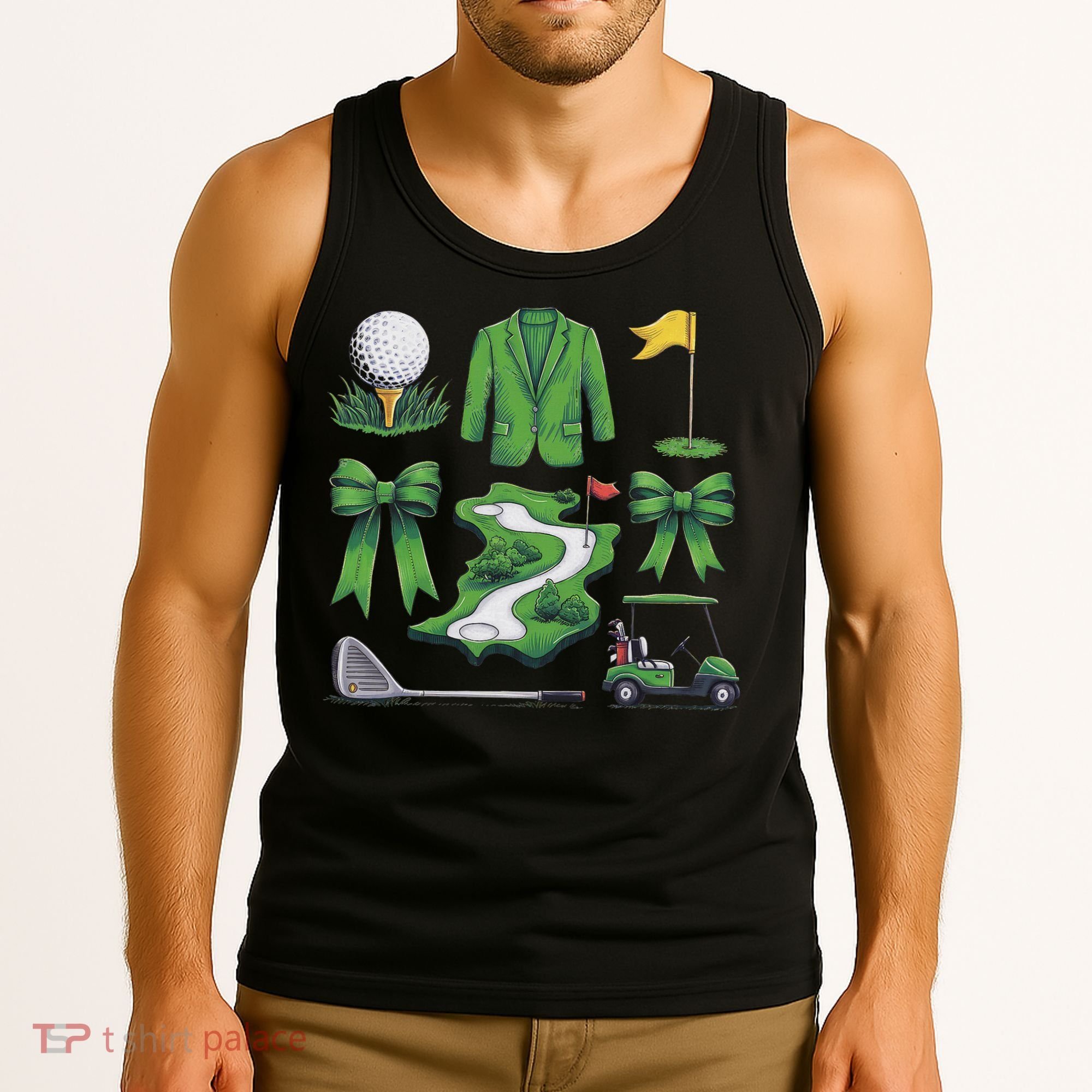 Coquette Bow Golf Tournament For Women Tank Top