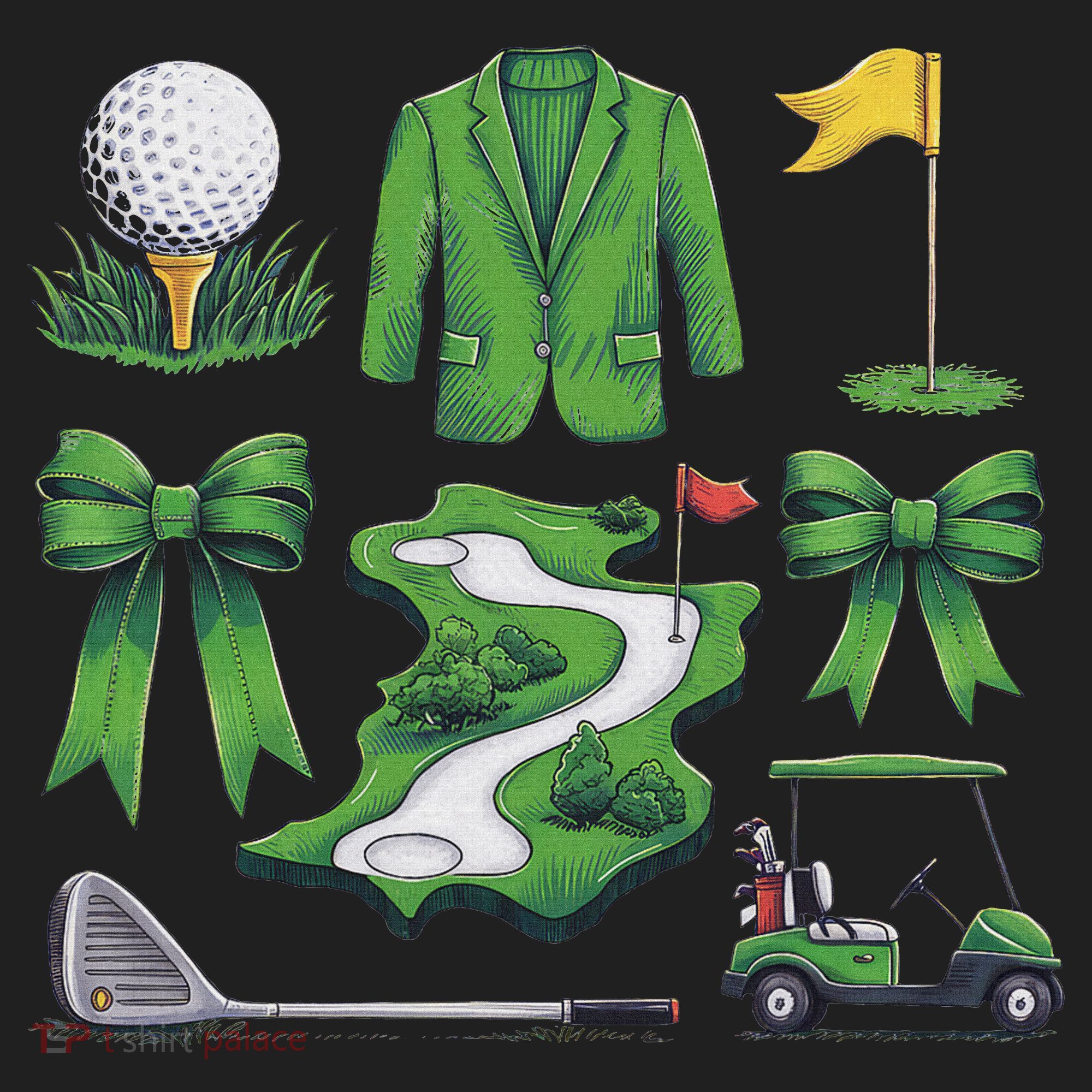 Coquette Bow Golf Tournament For Women Golf Towel