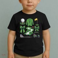 Coquette Bow Golf Tournament For Women Toddler T-Shirt thumb 2