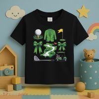 Coquette Bow Golf Tournament For Women Toddler T-Shirt thumb 3