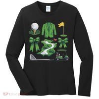 Coquette Bow Golf Tournament For Women Women's Long Sleeve Shirt thumb 0