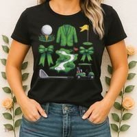 Coquette Bow Golf Tournament For Women Women's T-Shirt thumb 2