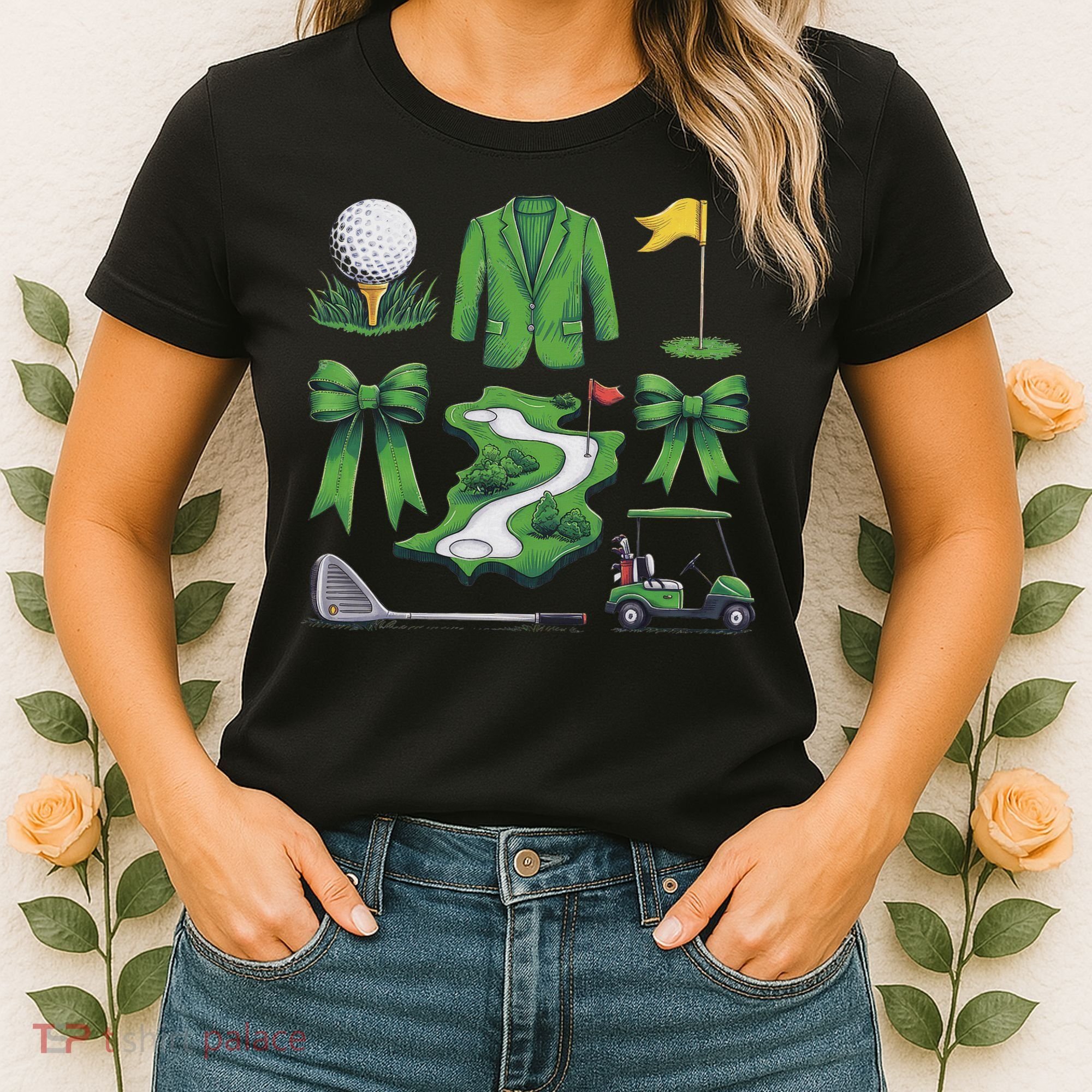 Coquette Bow Golf Tournament For Women Women's T-Shirt