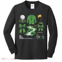 Coquette Bow Golf Tournament For Women Kids Long Sleeve Shirt thumb 0