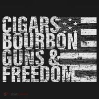 Cigars Bourbon Guns & Freedom Flag Tank Top thumb 6