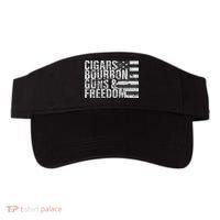 Cigars Bourbon Guns & Freedom Flag Visor thumb 0