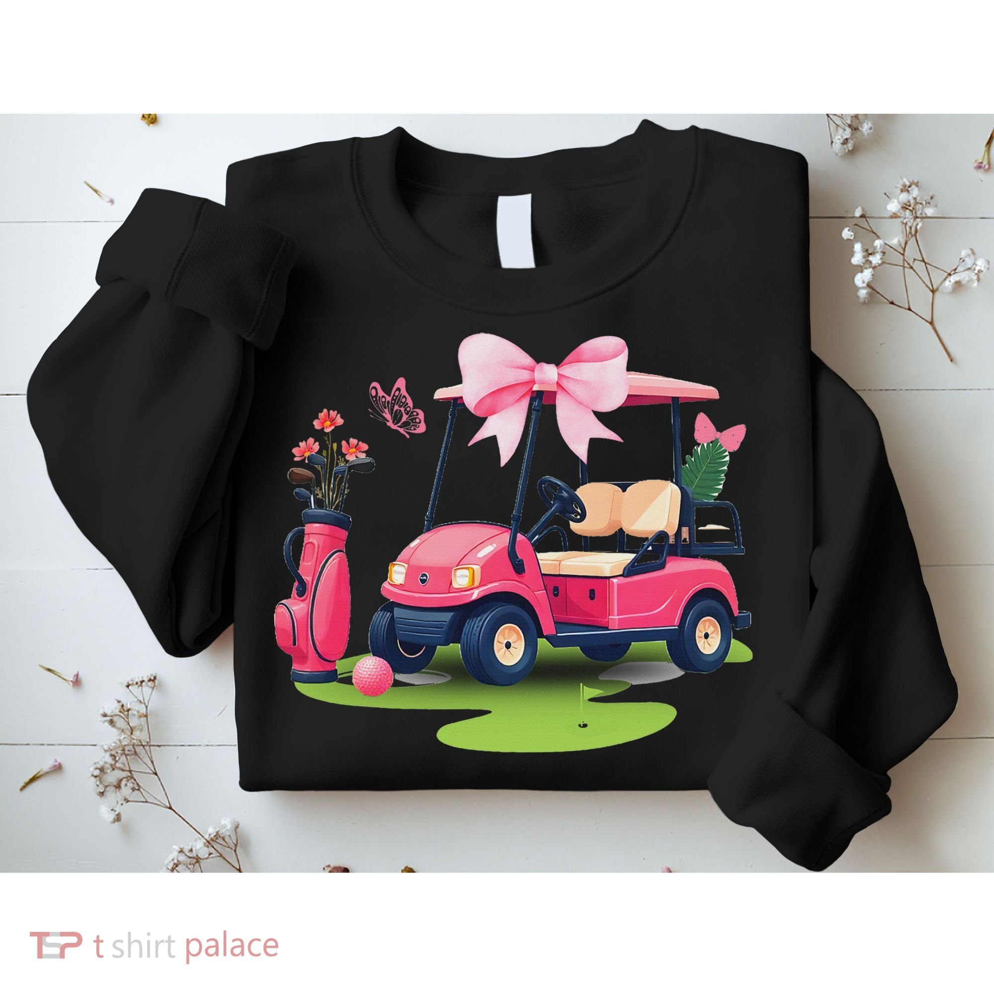 Coquette Bow Golf Tournament Bows Preppy Women Sweatshirt