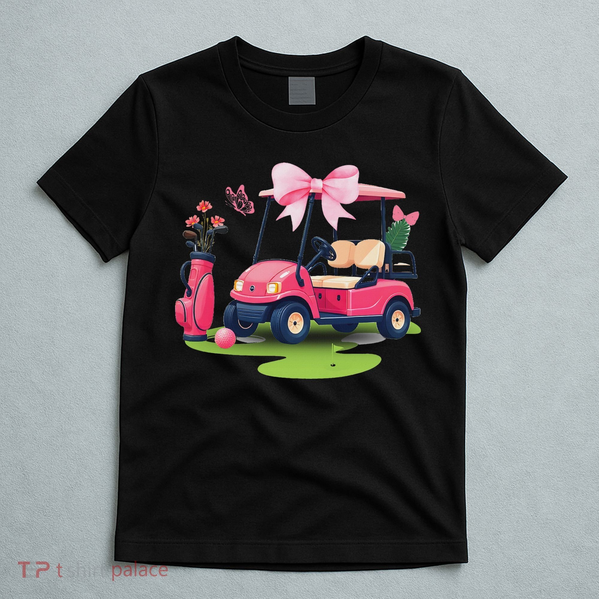Coquette Bow Golf Tournament Bows Preppy Women T-Shirt