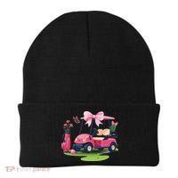 Coquette Bow Golf Tournament Bows Preppy Women Beanie thumb 0