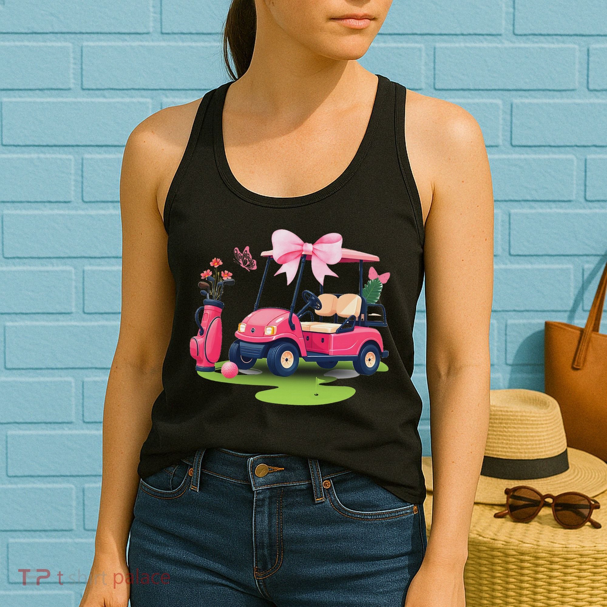 Coquette Bow Golf Tournament Bows Preppy Women Women's Tank Top