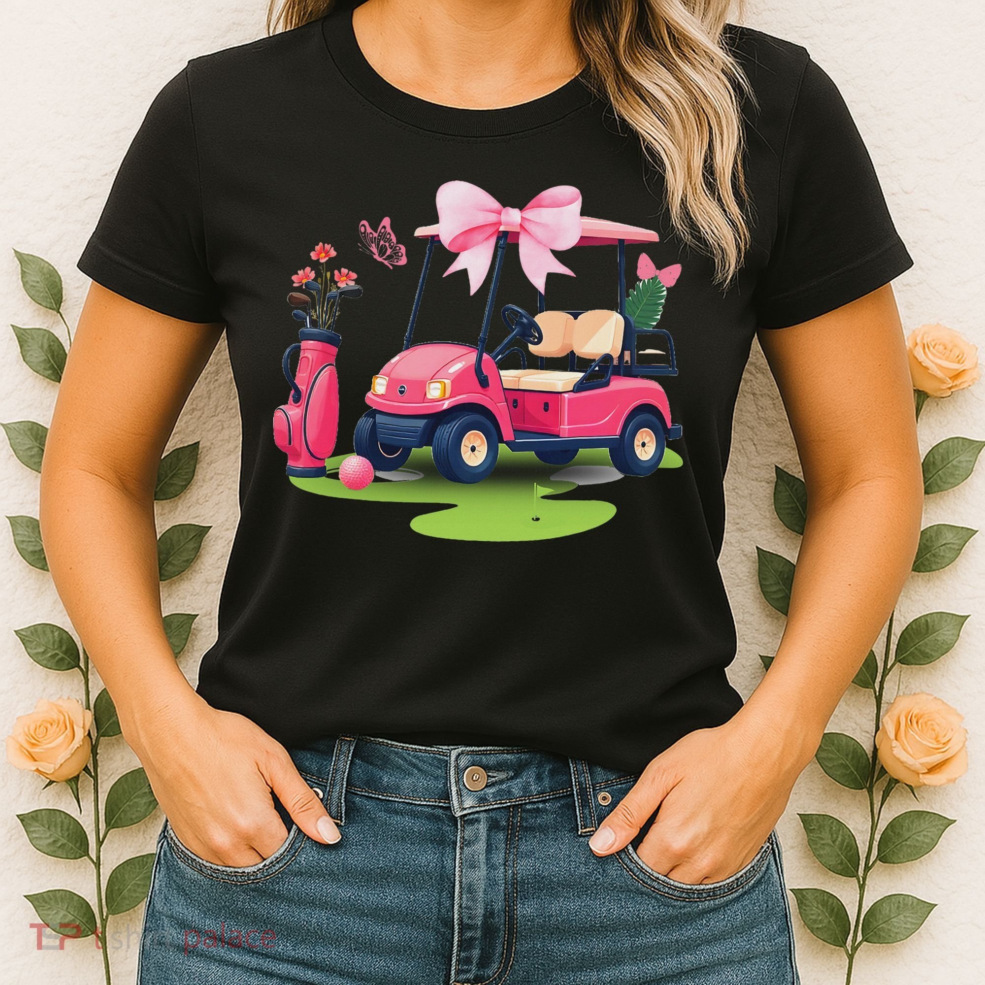 Coquette Bow Golf Tournament Bows Preppy Women Women's T-Shirt