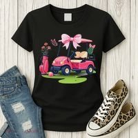 Coquette Bow Golf Tournament Bows Preppy Women Women's T-Shirt thumb 3