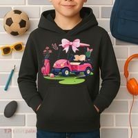 Coquette Bow Golf Tournament Bows Preppy Women Kids Hoodie thumb 2