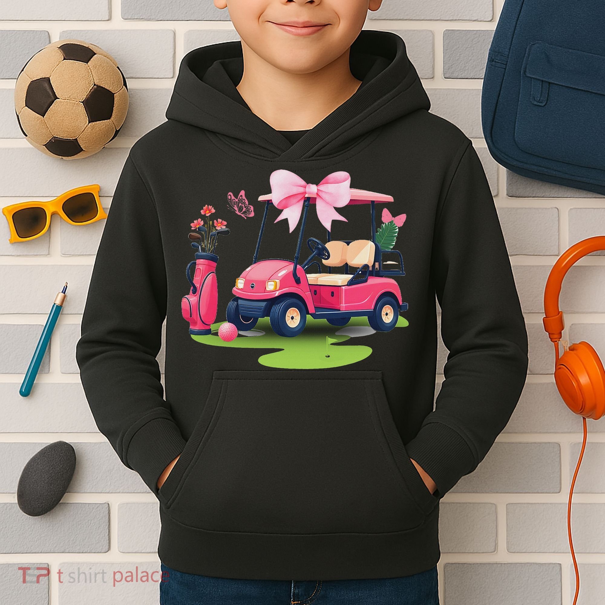 Coquette Bow Golf Tournament Bows Preppy Women Kids Hoodie