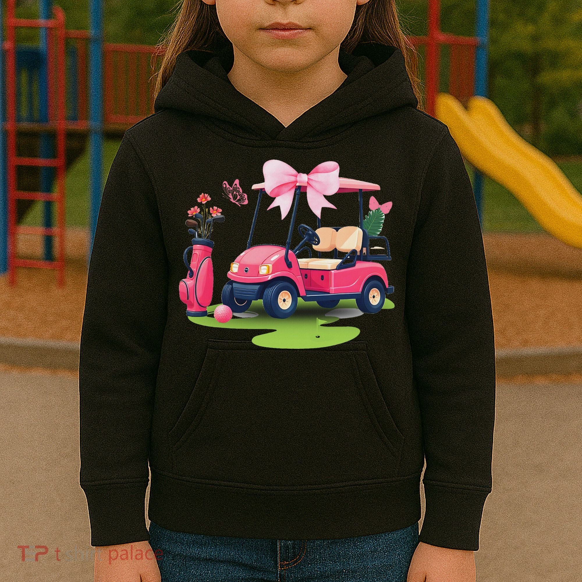 Coquette Bow Golf Tournament Bows Preppy Women Kids Hoodie