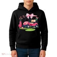 Coquette Bow Golf Tournament Bows Preppy Women Kids Hoodie thumb 4