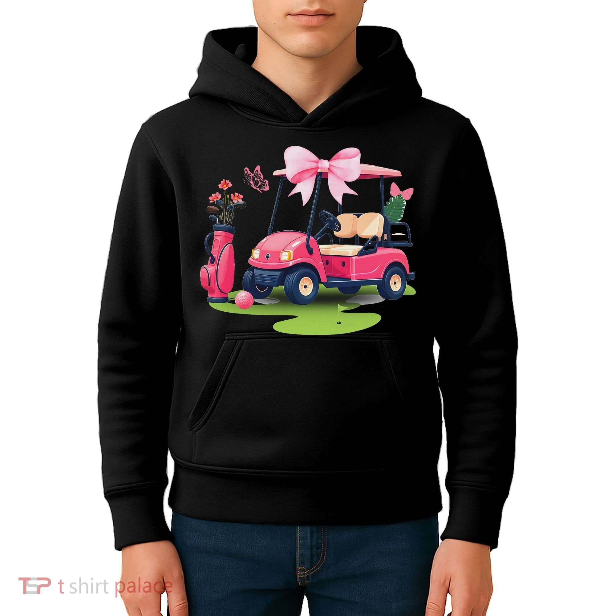 Coquette Bow Golf Tournament Bows Preppy Women Kids Hoodie