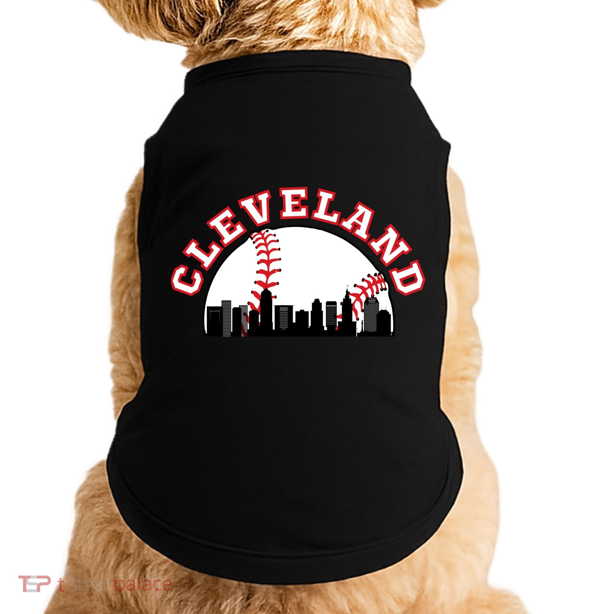 Cleveland Baseball Gift Cleveland Oh Cityscape Cle Skyline Gift Doggie Tank