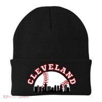 Cleveland Baseball Gift Cleveland Oh Cityscape Cle Skyline Gift Beanie thumb 0