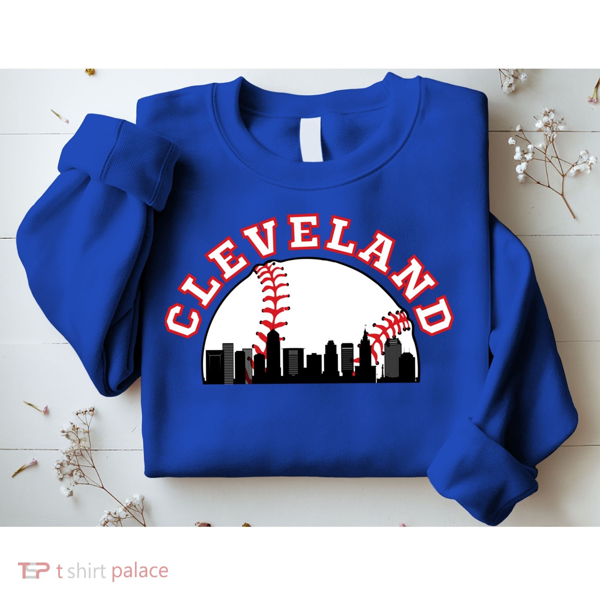 Cleveland Baseball Gift Cleveland Oh Cityscape Cle Skyline Gift Sweatshirt