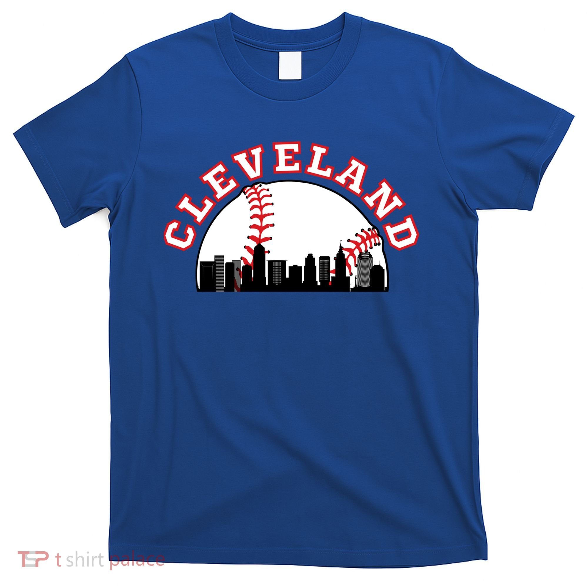 Cleveland Baseball Gift Cleveland Oh Cityscape Cle Skyline Gift T-Shirt