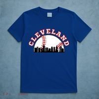 Cleveland Baseball Gift Cleveland Oh Cityscape Cle Skyline Gift T-Shirt thumb 5