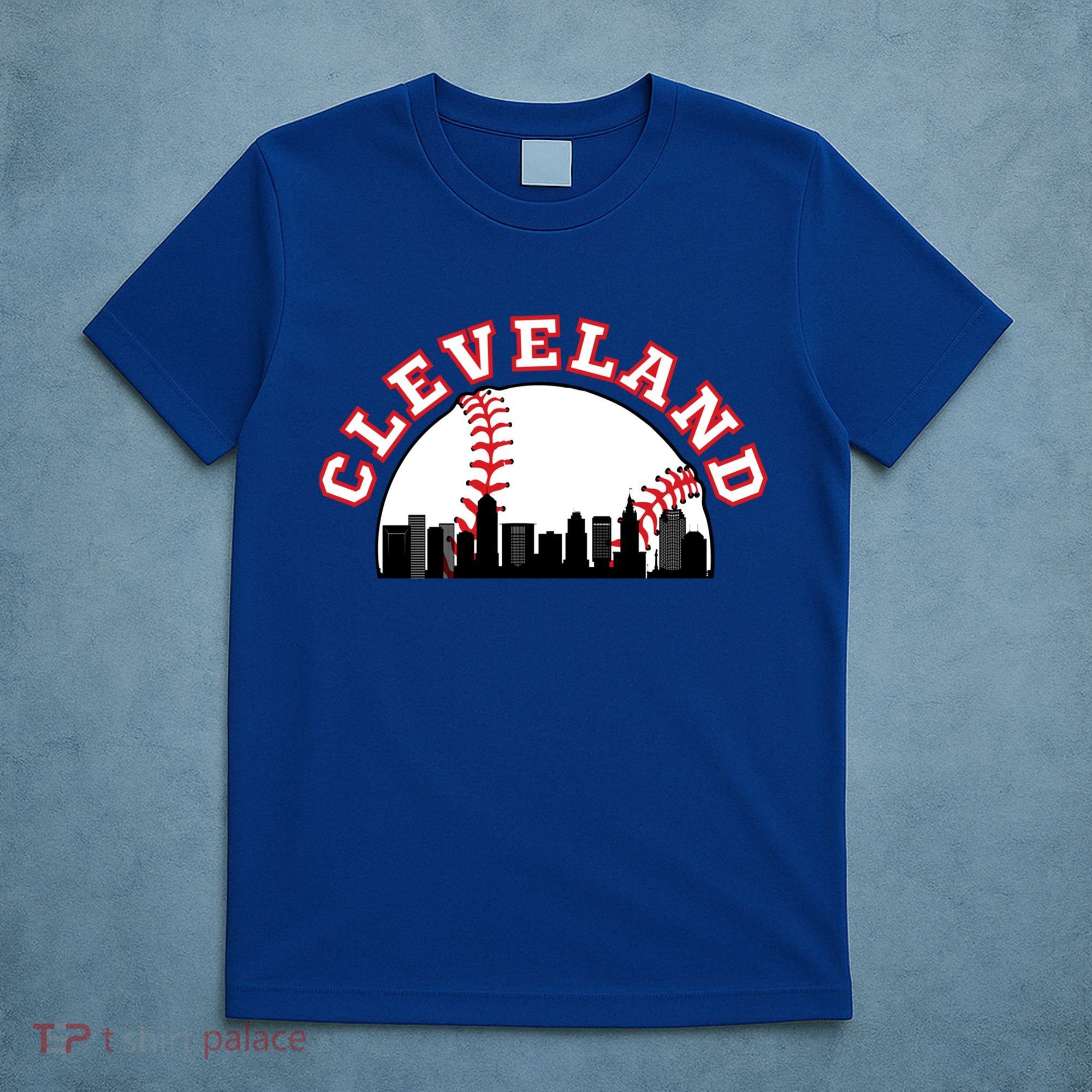 Cleveland Baseball Gift Cleveland Oh Cityscape Cle Skyline Gift T-Shirt