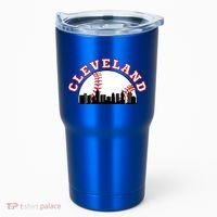 Cleveland Baseball Gift Cleveland Oh Cityscape Cle Skyline Gift Tumbler thumb 0