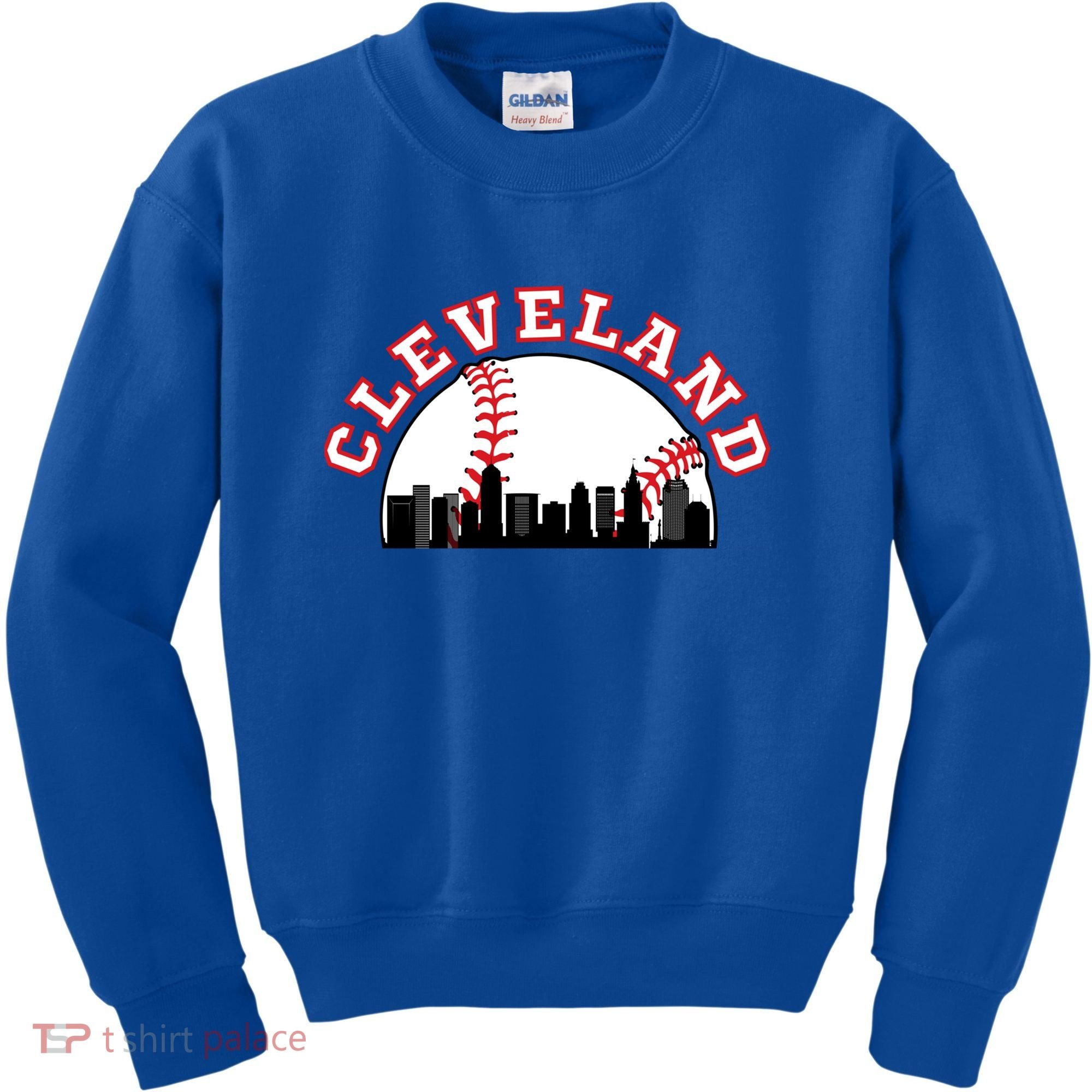 Cleveland Baseball Gift Cleveland Oh Cityscape Cle Skyline Gift Kids Sweatshirt
