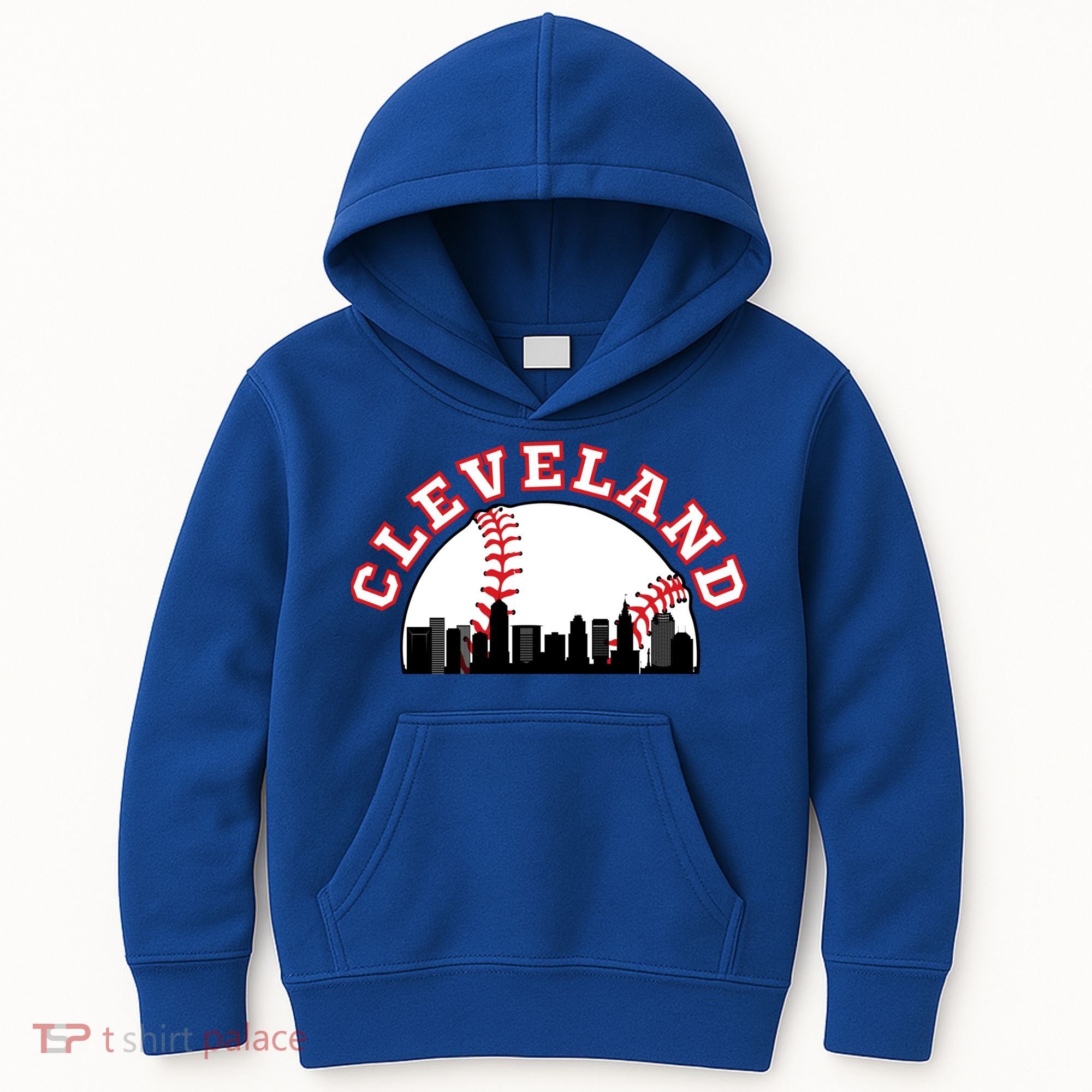 Cleveland Baseball Gift Cleveland Oh Cityscape Cle Skyline Gift Kids Hoodie