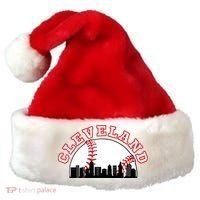 Cleveland Baseball Gift Cleveland Oh Cityscape Cle Skyline Gift Santa Hat thumb 0