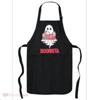 Coffee Boorista Ghost Halloween Barista Apron thumb 0