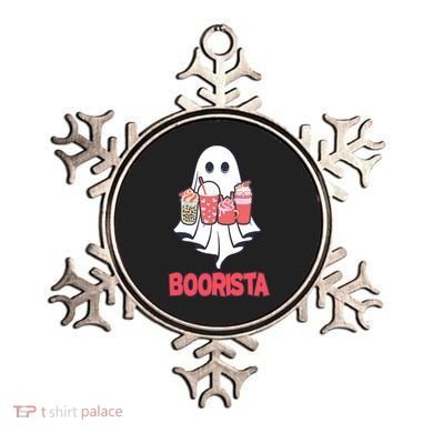 Coffee Boorista Ghost Halloween Barista Ornament